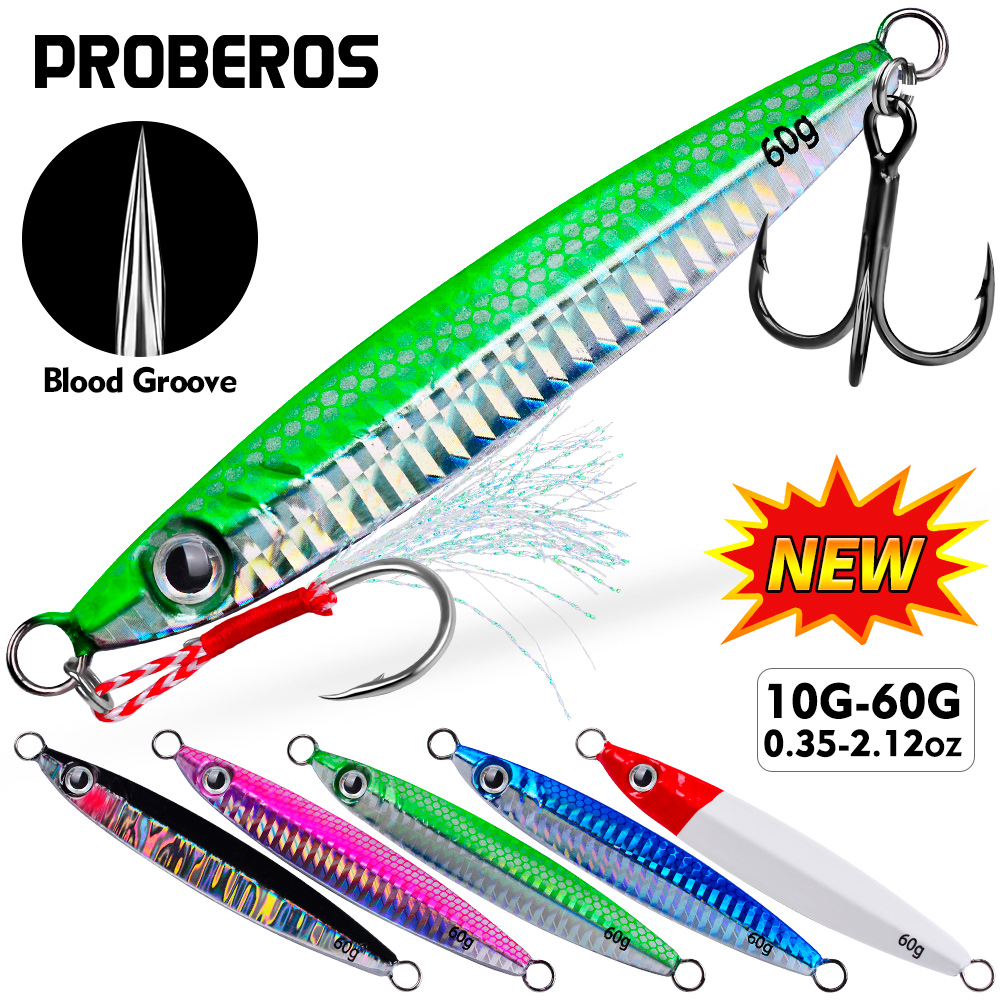Proberos 1pc Metal Cast Jig Sp - Fishing Lure Spoon recension och pris