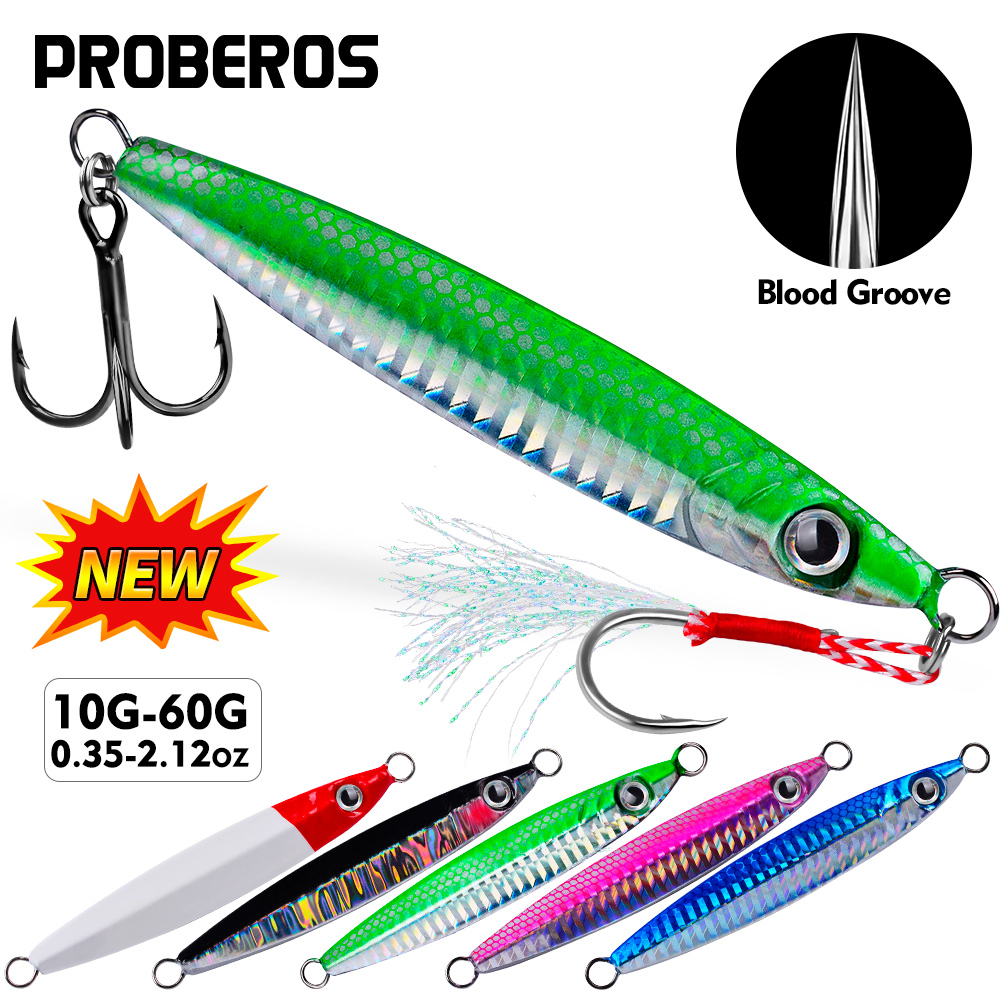Proberos 1pc Metal Cast Jig Sp - Fishing Lure Spoon recension och pris