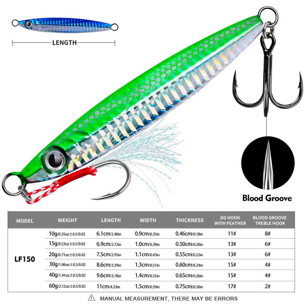 Proberos 1pc Metal Cast Jig Sp - Fishing Lure Spoon recension och pris