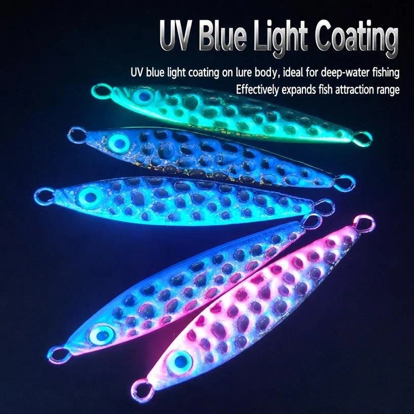 1pc Metal Jig Fishing Lure UV  - Fishing Lure Spoon recension och pris