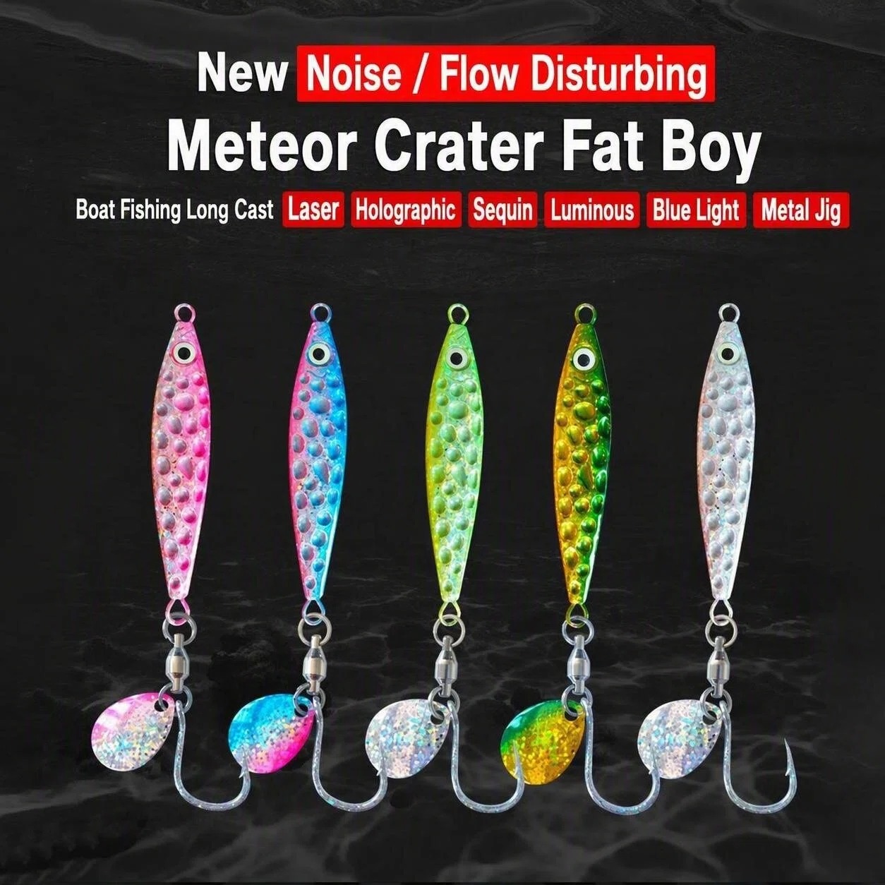 1pc Metal Jig Fishing Lure UV  - Fishing Lure Spoon recension och pris