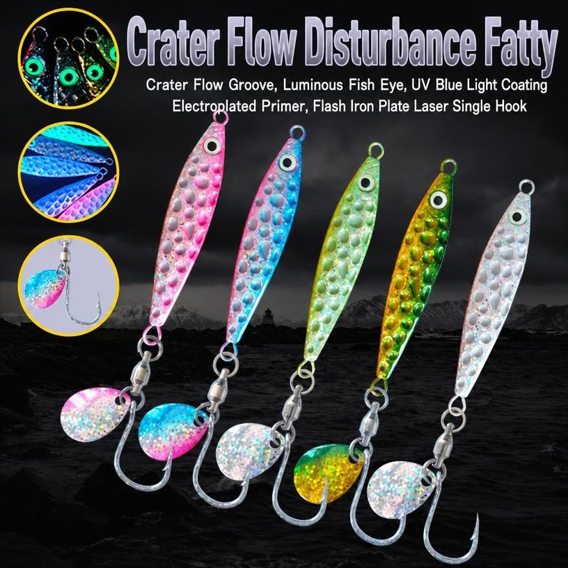 1pc Metal Jig Fishing Lure UV  - Fishing Lure Spoon recension och pris