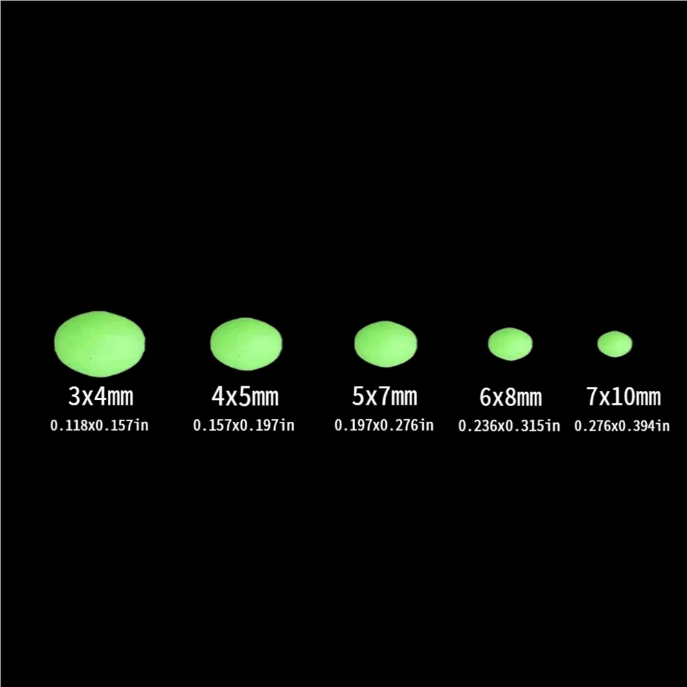 B 375Pcs/Set Night Luminous Fi - Fishing Lure Soft Plastic recension och pris