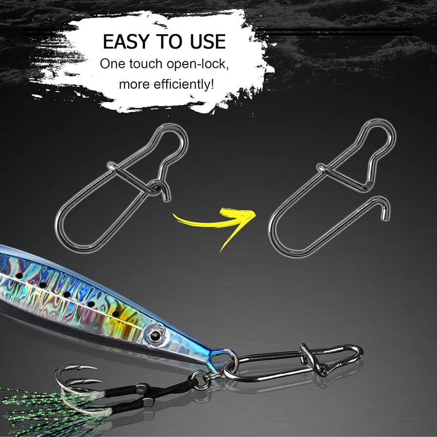 50Pcs Crankbait Snaps Stainles - Fishing Lure Making Kit recension och pris