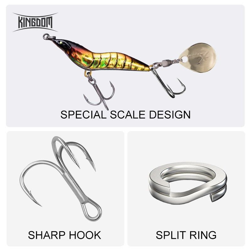 KINGDOM Shrimp Fishing Lure Me - Fishing Lure Blade Bait recension och pris