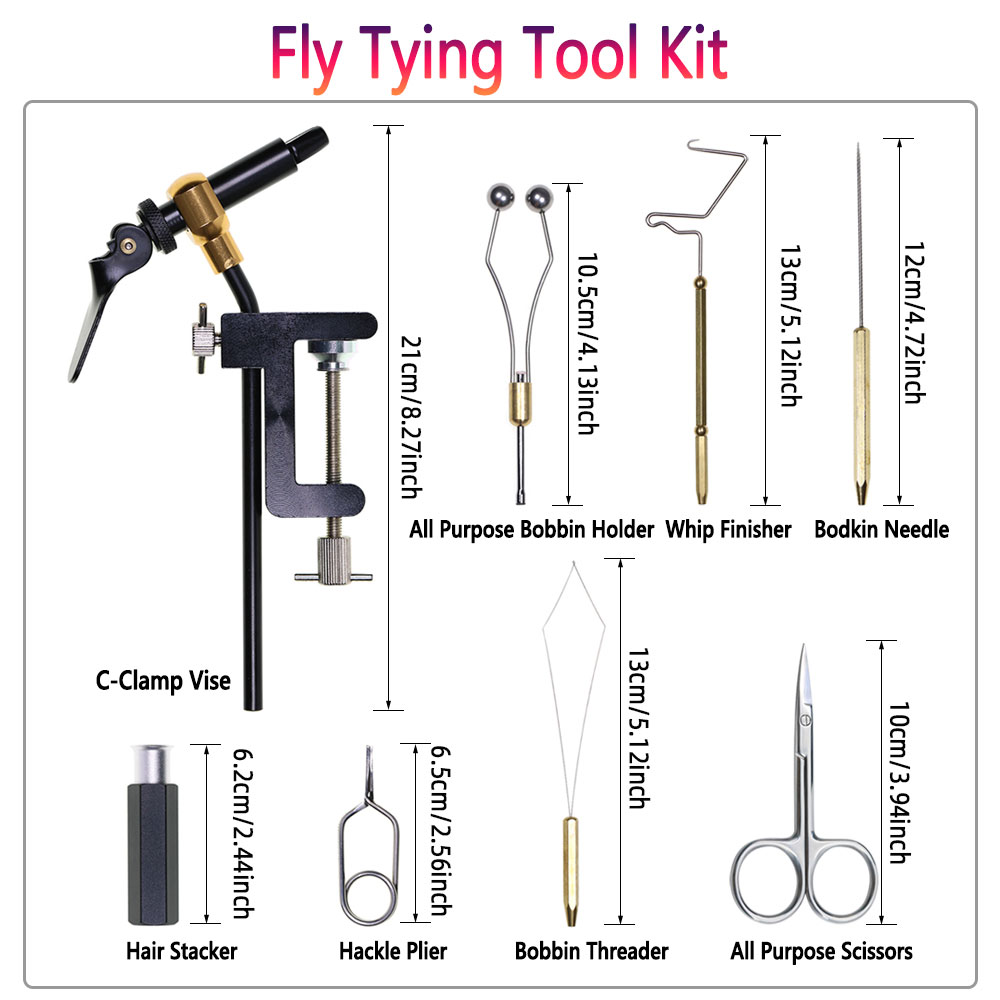 8pc/Set Hardened Steel C-Clamp - Fishing Lure Making Kit recension och pris