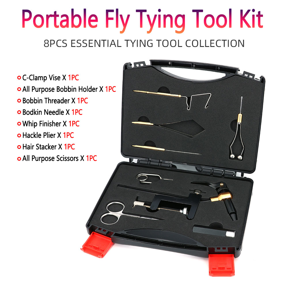 8pc/Set Hardened Steel C-Clamp - Fishing Lure Making Kit recension och pris