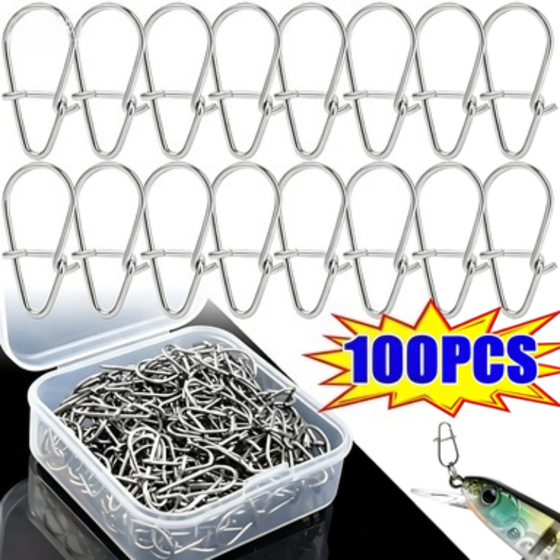 100PCS Stainless Steel Fishing - Fishing Lure Accessories recension och pris