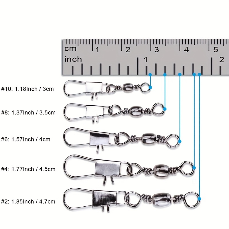 50/200pcs Barrel Snap Swivel F - Fishing Lure Spinnerbait recension och pris