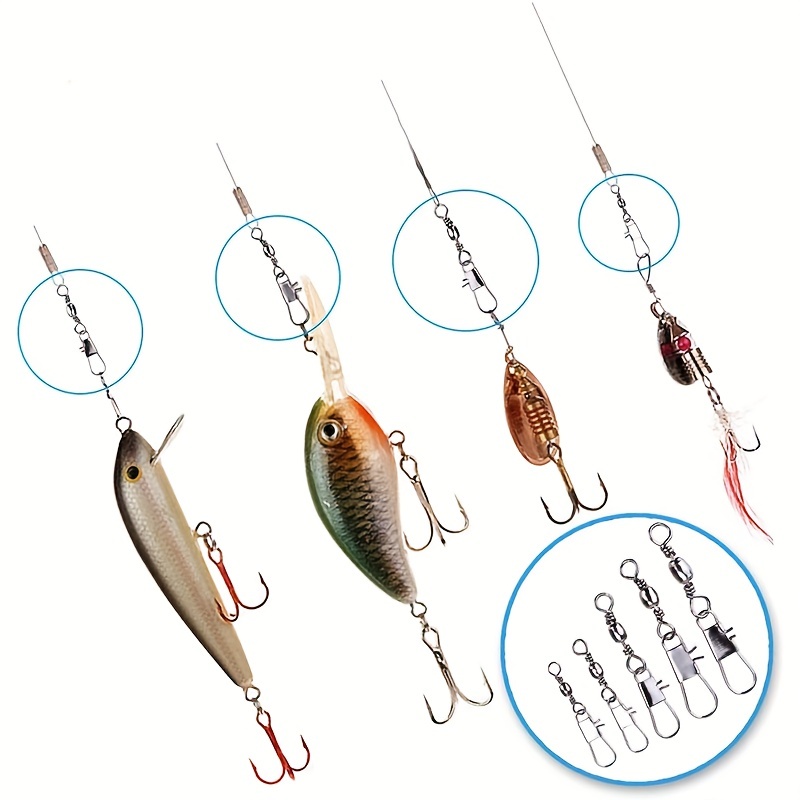 50/200pcs Barrel Snap Swivel F - Fishing Lure Spinnerbait recension och pris